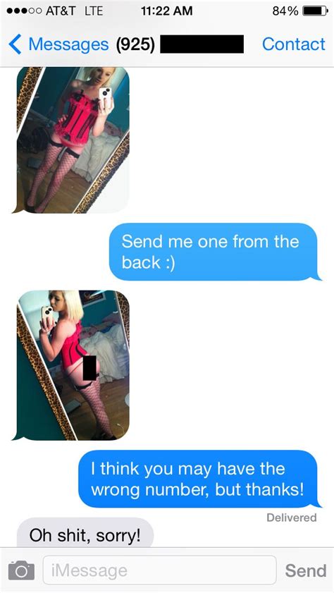 wrong number nudes|a wrong number sent me her nudes and I dont know what to do.